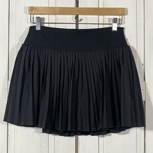 Black Pleated Skirt Skort Media Pockets Unused Size Med Whimsigoth Bouncy Pleats